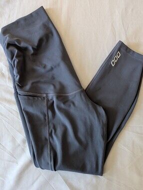 Lorna Jane Maternity Active Leggings Slate Grey Size Small